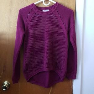 Forever 21  Crocheted High Low Sweater Top